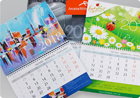 Замовити друк кольорових календарів у нашій друкарні офсетом